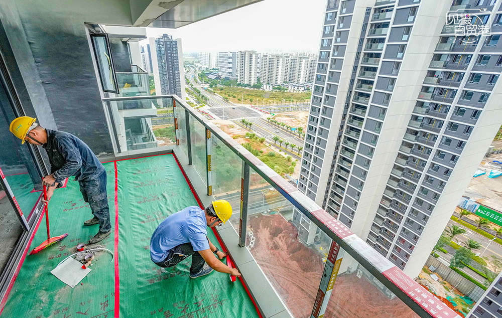 见摄自贸港·一线直击|海口复兴城国际数字港预计春节前全面完工