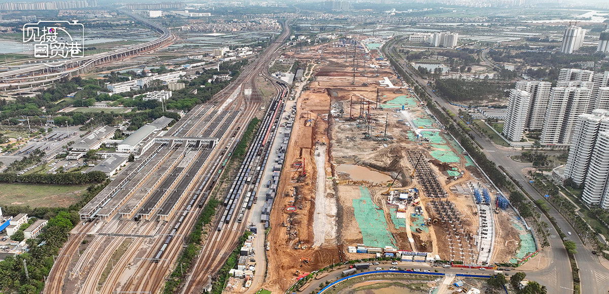见摄自贸港·一线直击|海口新海港和南港“二线口岸”(货运)集中查验场所建设项目快马加鞭