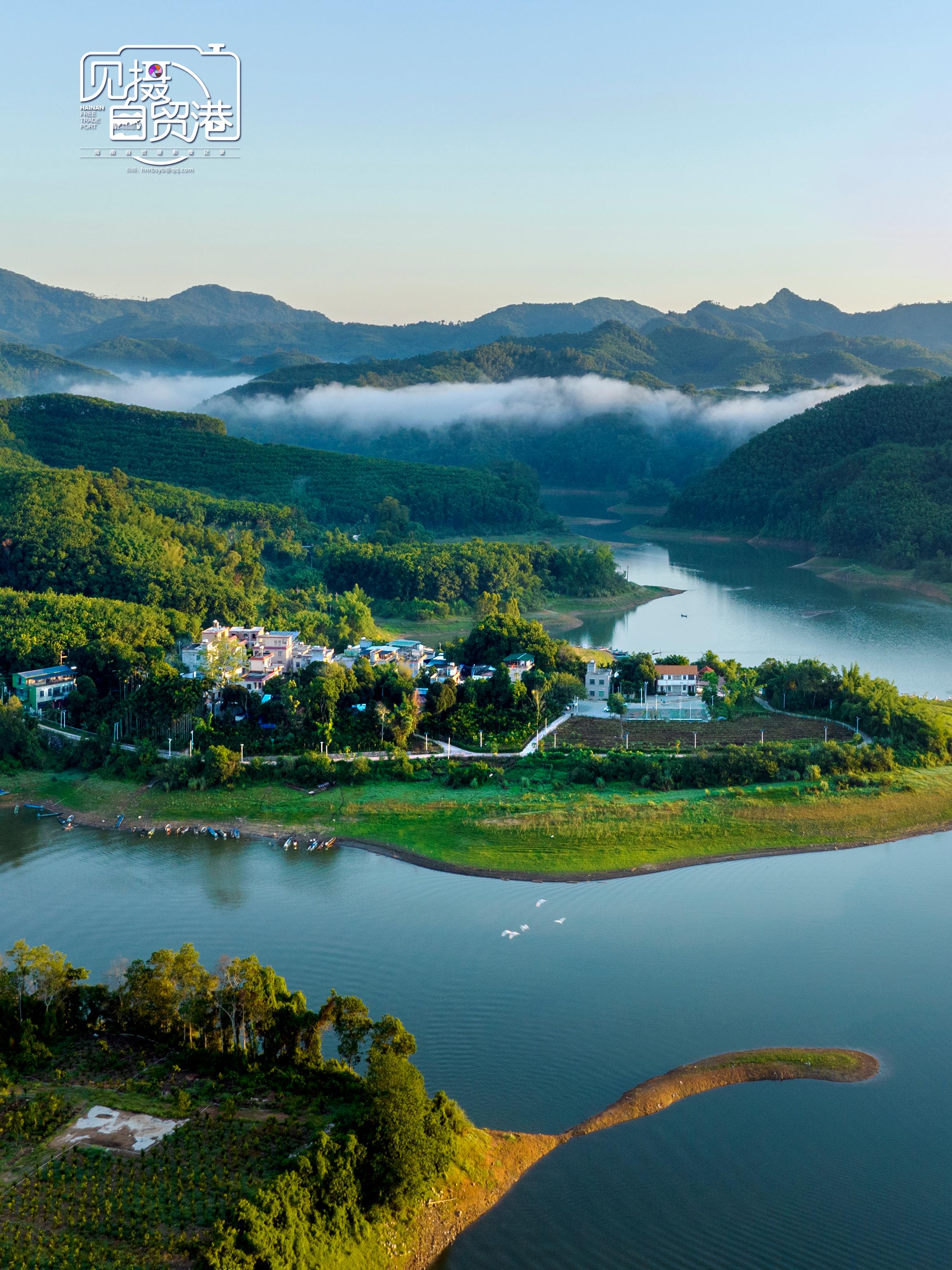 晚霞星空青山碧波盛夏海南美轮美奂
