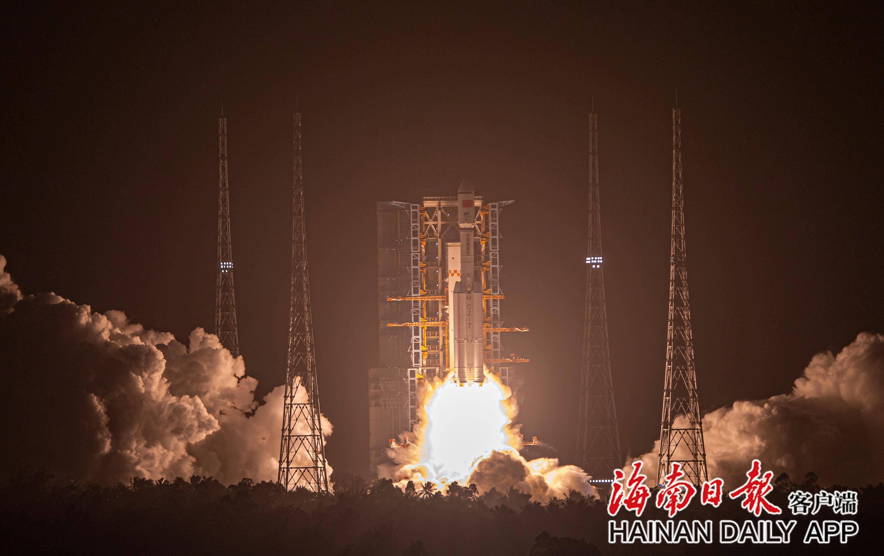 天舟七号货运飞船发射任务取得圆满成功